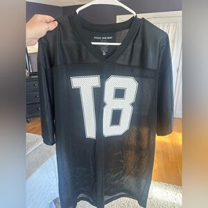 The Inside Black Mesh Jersey Top with White 18